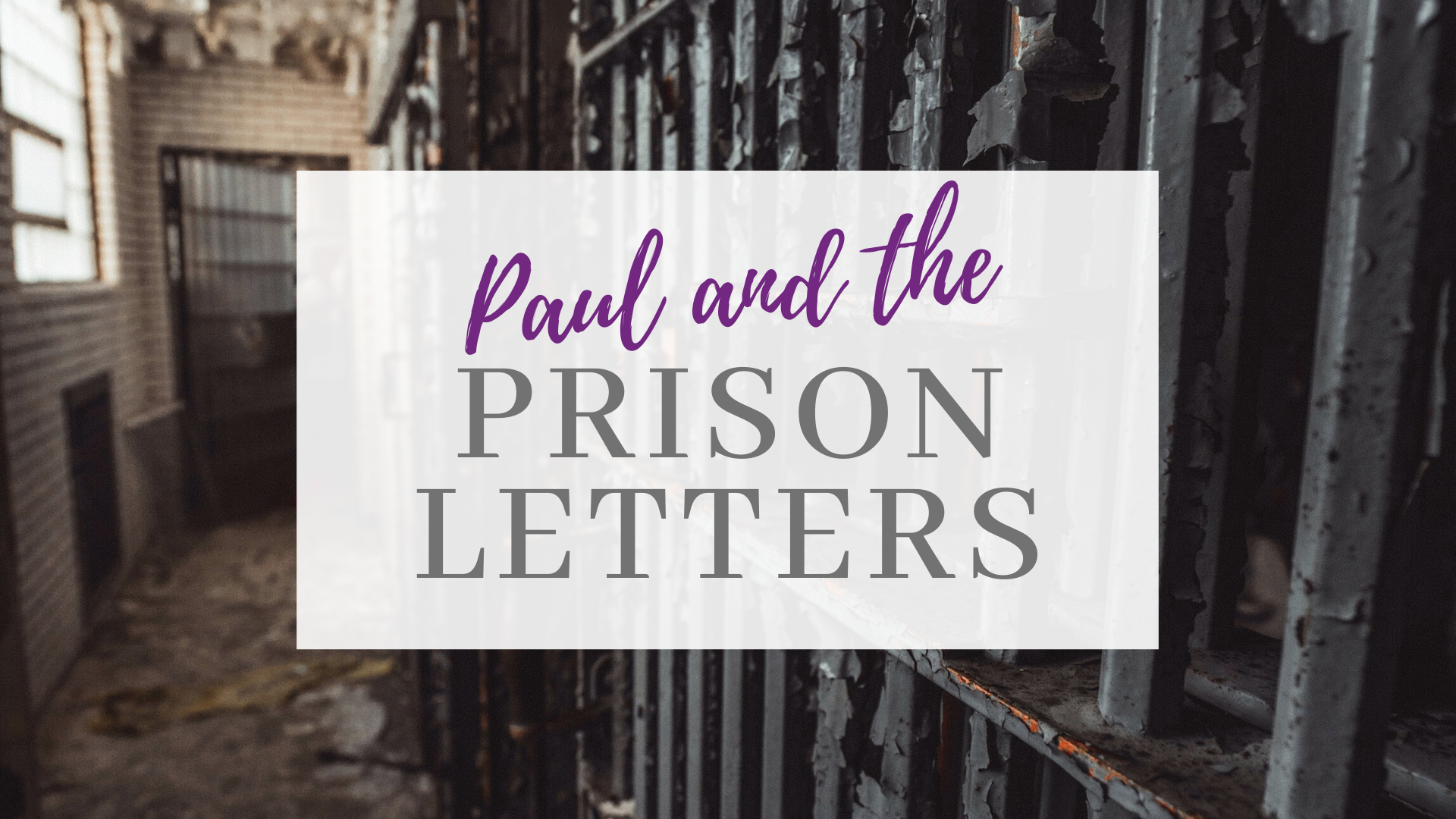 NT Wright Online Paul and the Prison Letters Certification